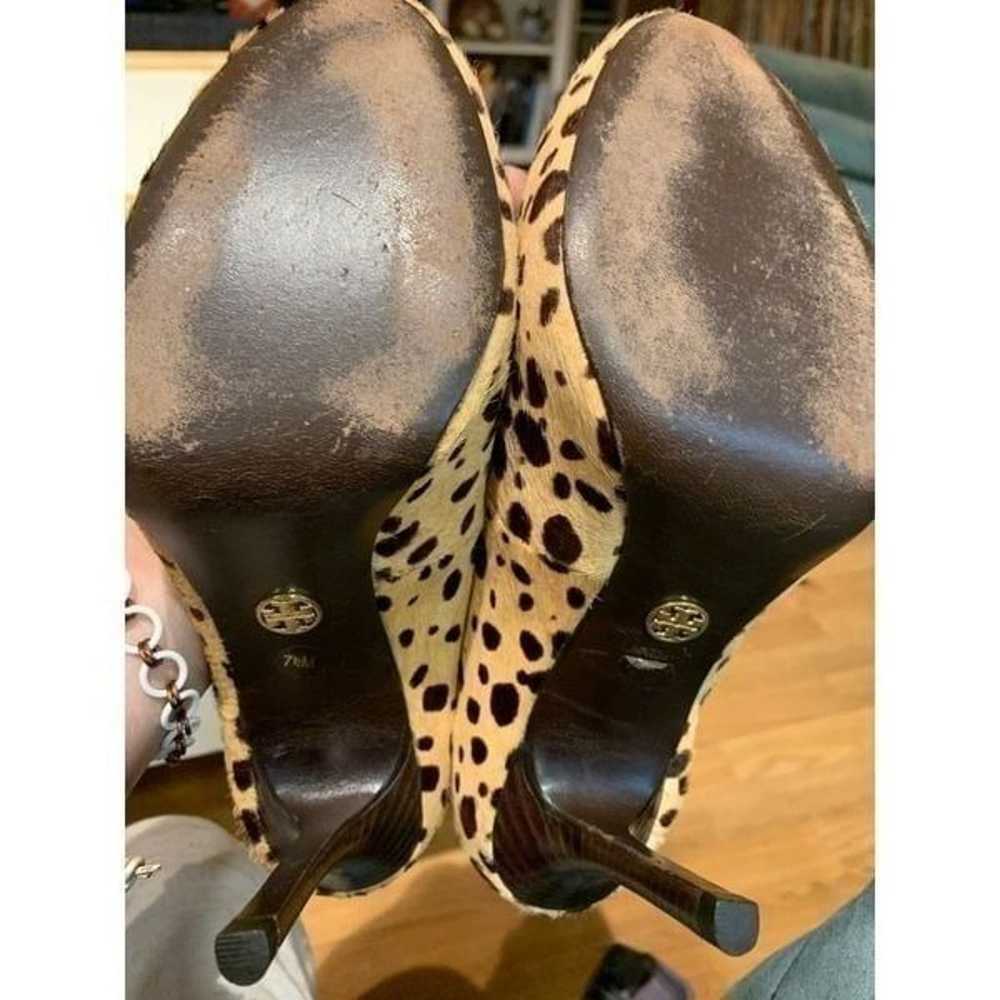 Tory Burch Leopard  Pattern Stilettos Heels, Made… - image 7
