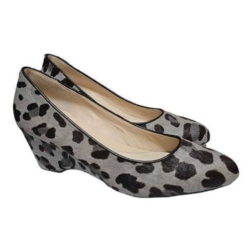 COLE HAAN The Go To Calf Hair Animal Print Wedge … - image 1