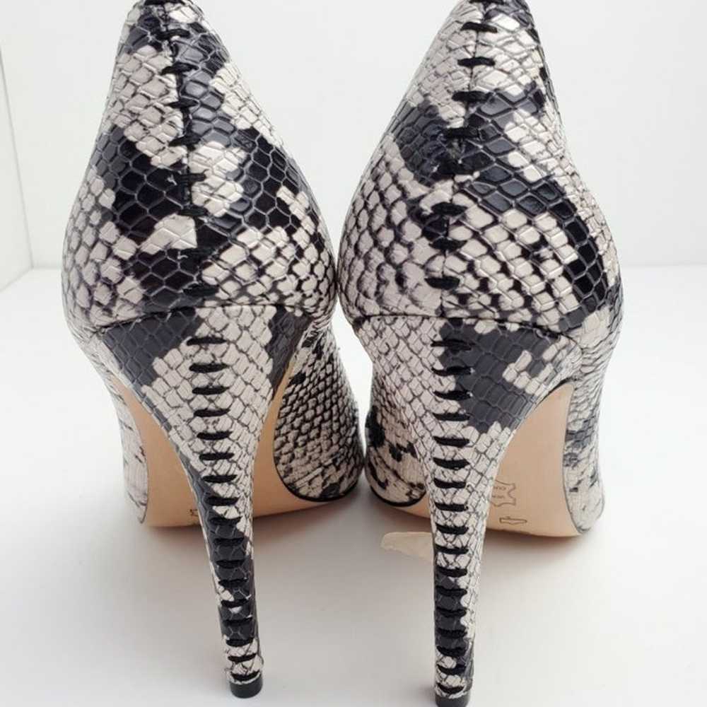 Alice and Olivia Python Leather Pointed-Toe Heels - image 5