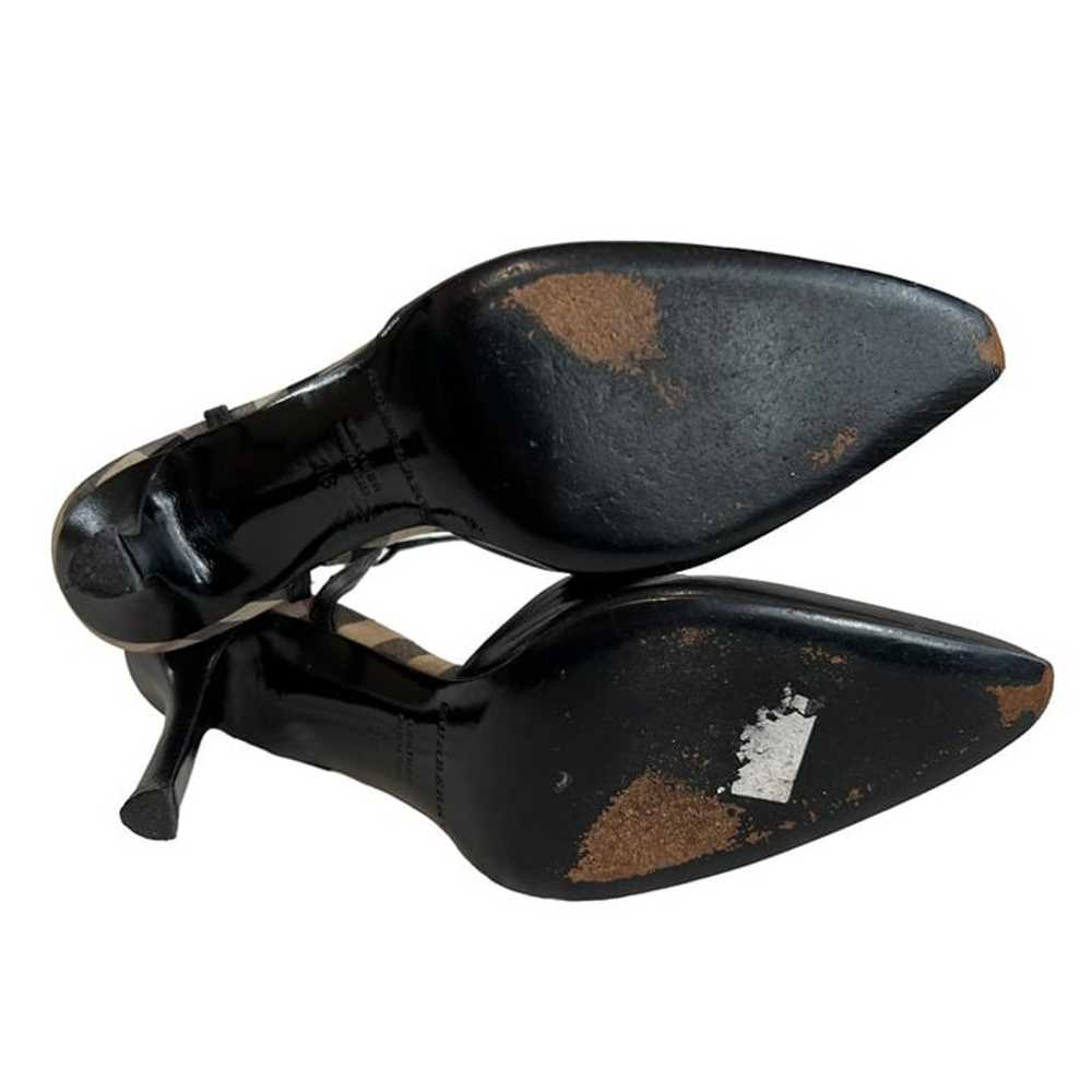 Burberry High heels 36 6 black leather nova check… - image 8