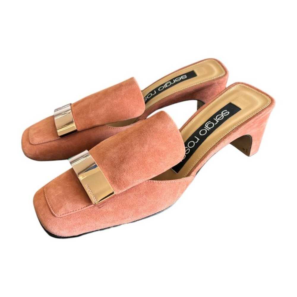 SERGIO ROSS DUSTY ROSE PINK SUEDE LEATHER SLIP ON… - image 2