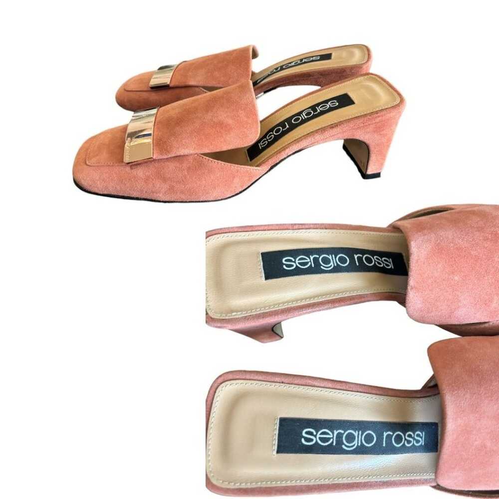 SERGIO ROSS DUSTY ROSE PINK SUEDE LEATHER SLIP ON… - image 6
