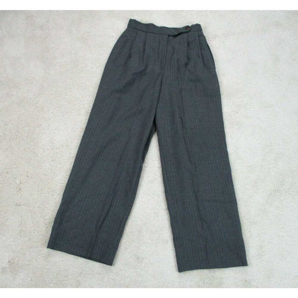 Vintage Tahari Pants Womens 6 Gray Chino Slacks O… - image 2