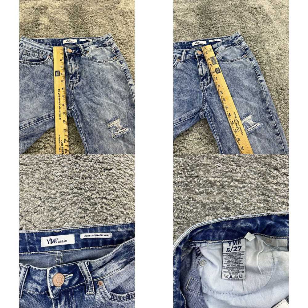 Vintage YMI Jeans Woman 5/27 Mid Rise Skinny Drea… - image 4
