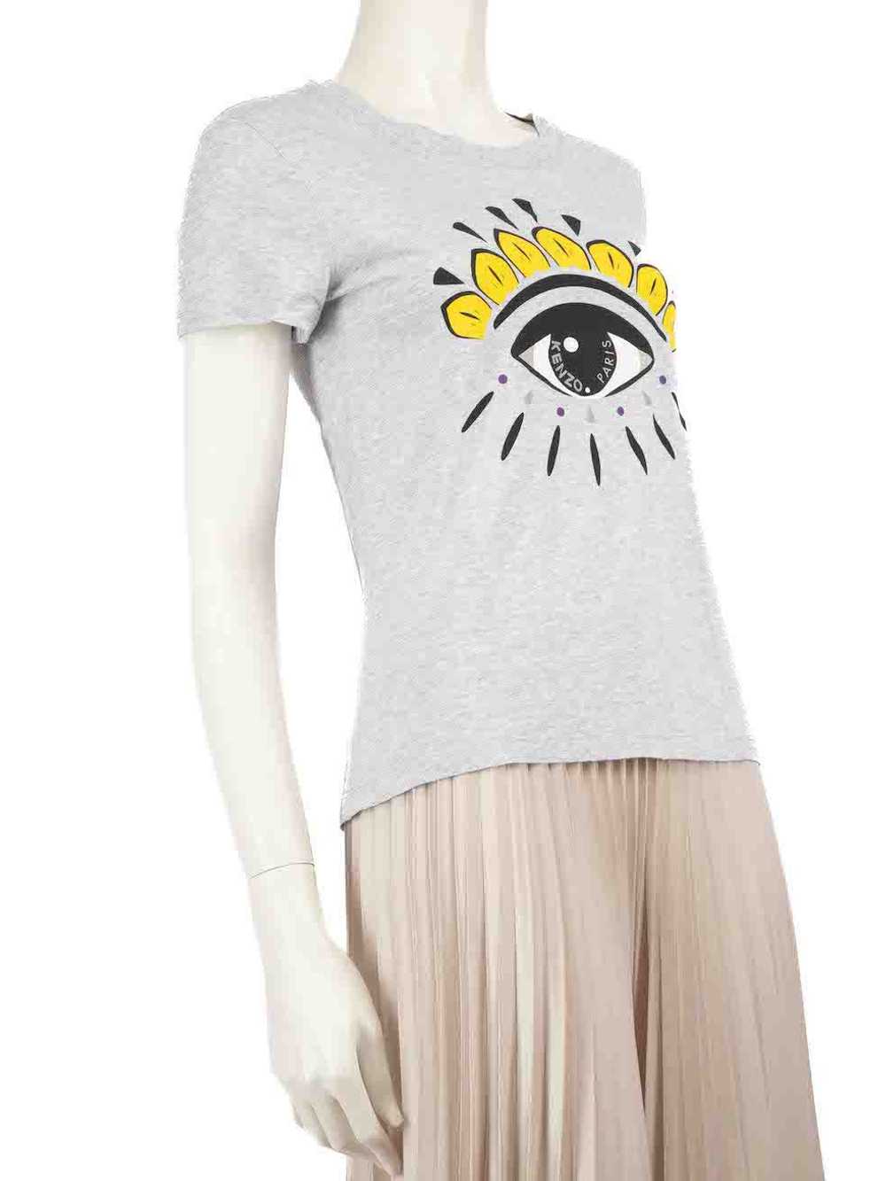 Kenzo Grey Eye Printed T-Shirt - image 2