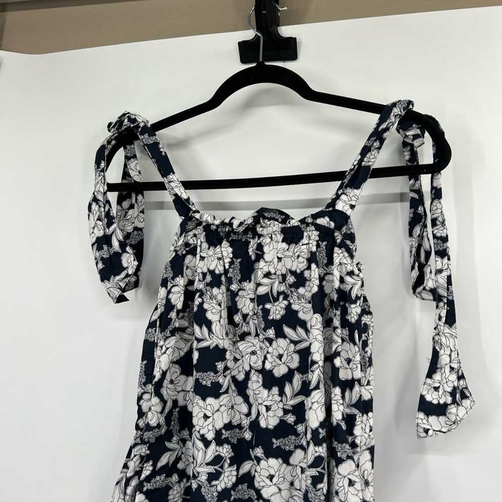 J. Crew Tie-Shoulder Cotton Poplin Dress in Magno… - image 2