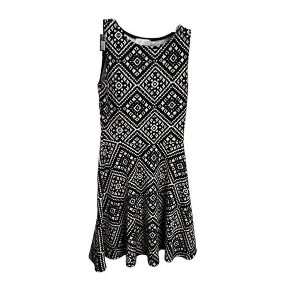 Coveted Clothing Fit And Flare Ethnic Print Dress… - image 1