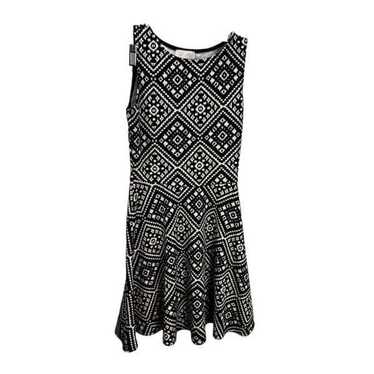 Coveted Clothing Fit And Flare Ethnic Print Dress… - image 1