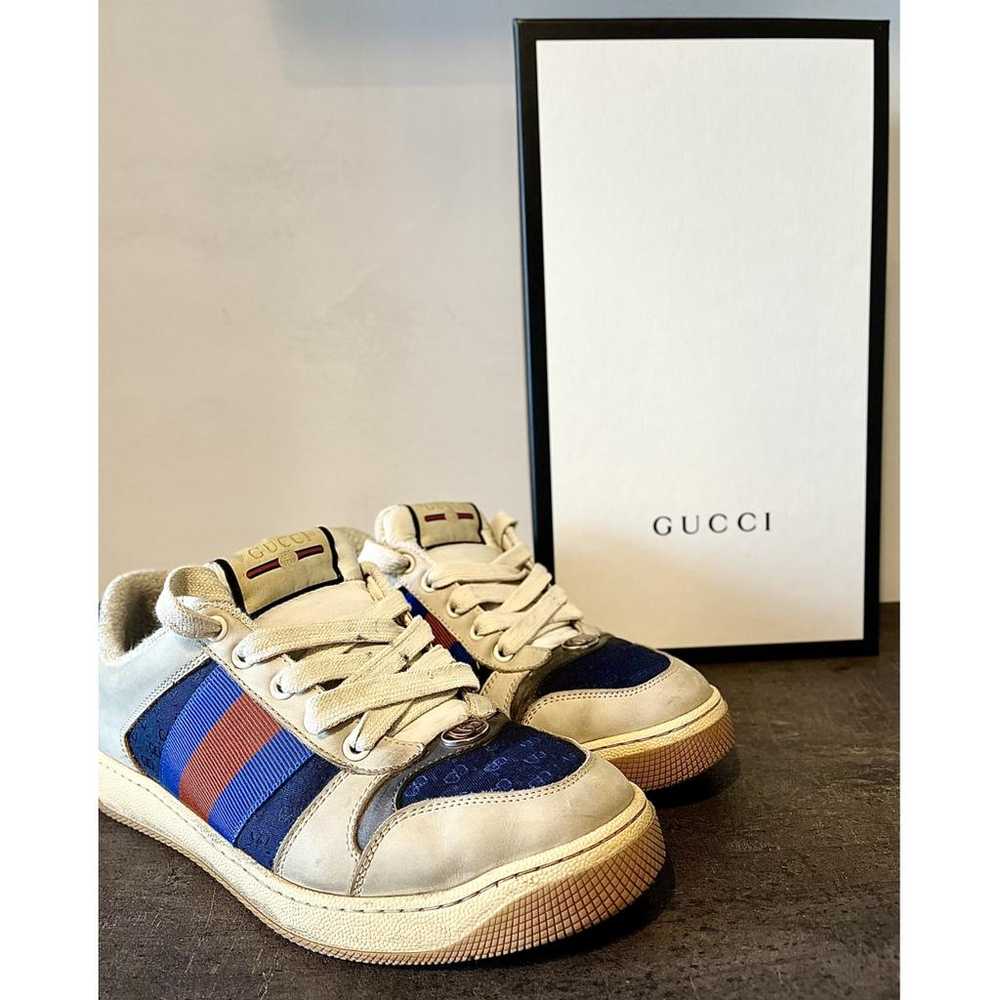 Gucci Screener leather low trainers - image 4