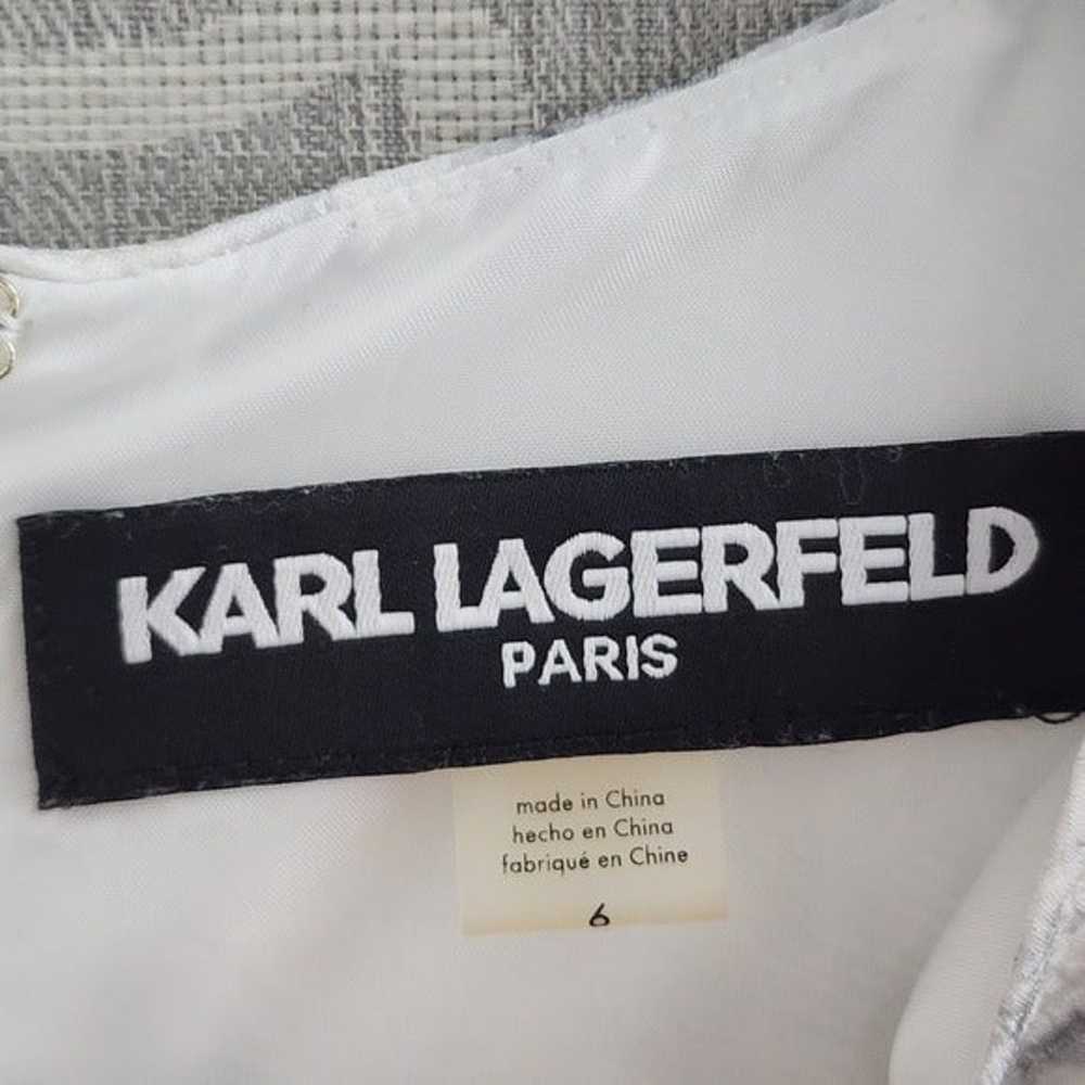 Karl Lagerfeld Size 4 Sleeveless Fit& Flare Mini … - image 6