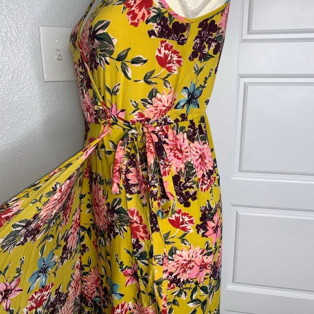 Women’s Band Of Gypsies Floral Wrap Dress Size S - image 4