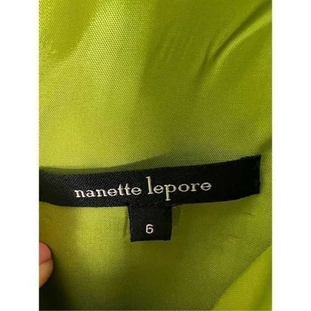 Nanette Lepore Womens Green Dress Size 6 - image 2