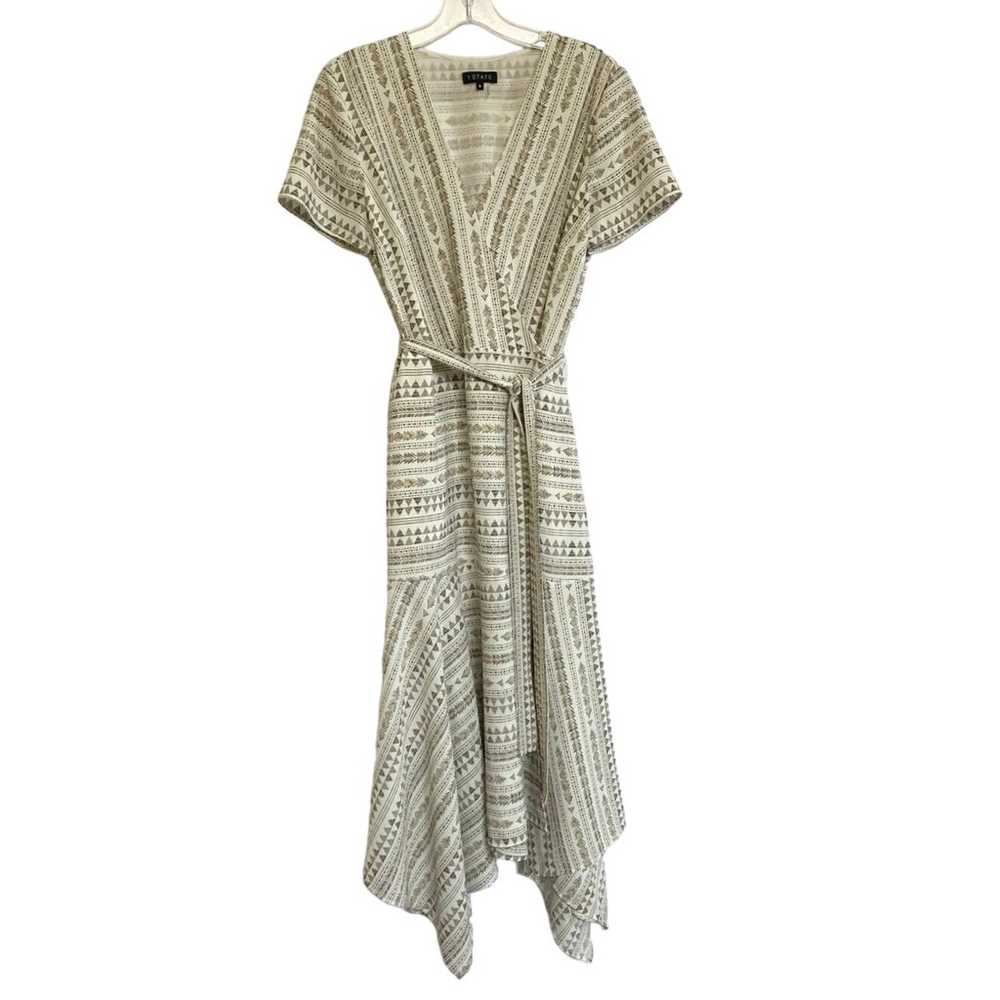 1. State Tribal Print Midi Wrap Dress SZ 6 - image 6
