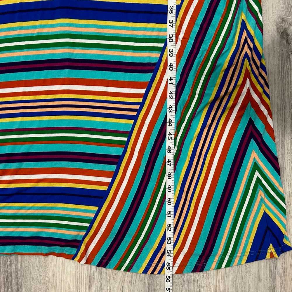 Ellen Tracy Sleeveless Bright Colorful Stripes Ma… - image 7