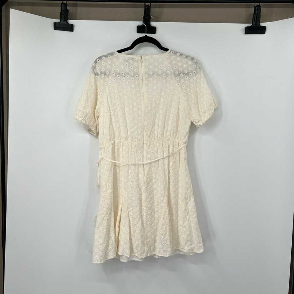 Madewell Eyelet Tassel-Tie Mini Dress Cream - image 5