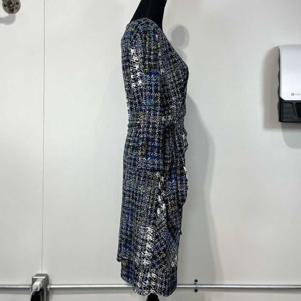Donna Morgan Tie Waist 3/4 Sleeve Knee Length Dre… - image 4