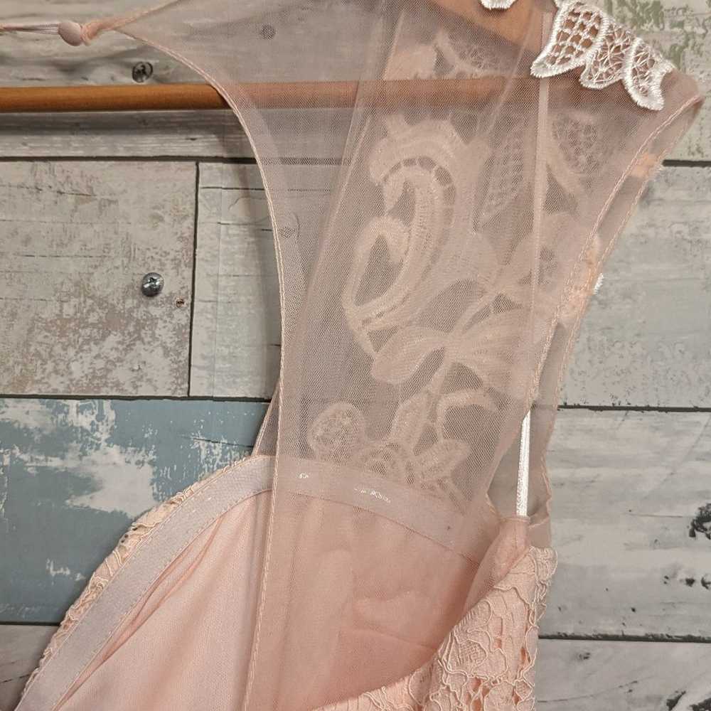 Beautiful Formal Lace Maxi Dress Large - image 3
