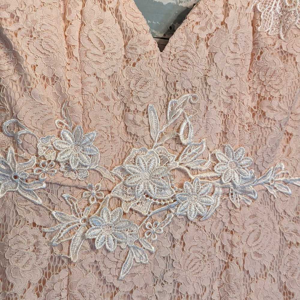 Beautiful Formal Lace Maxi Dress Large - image 7