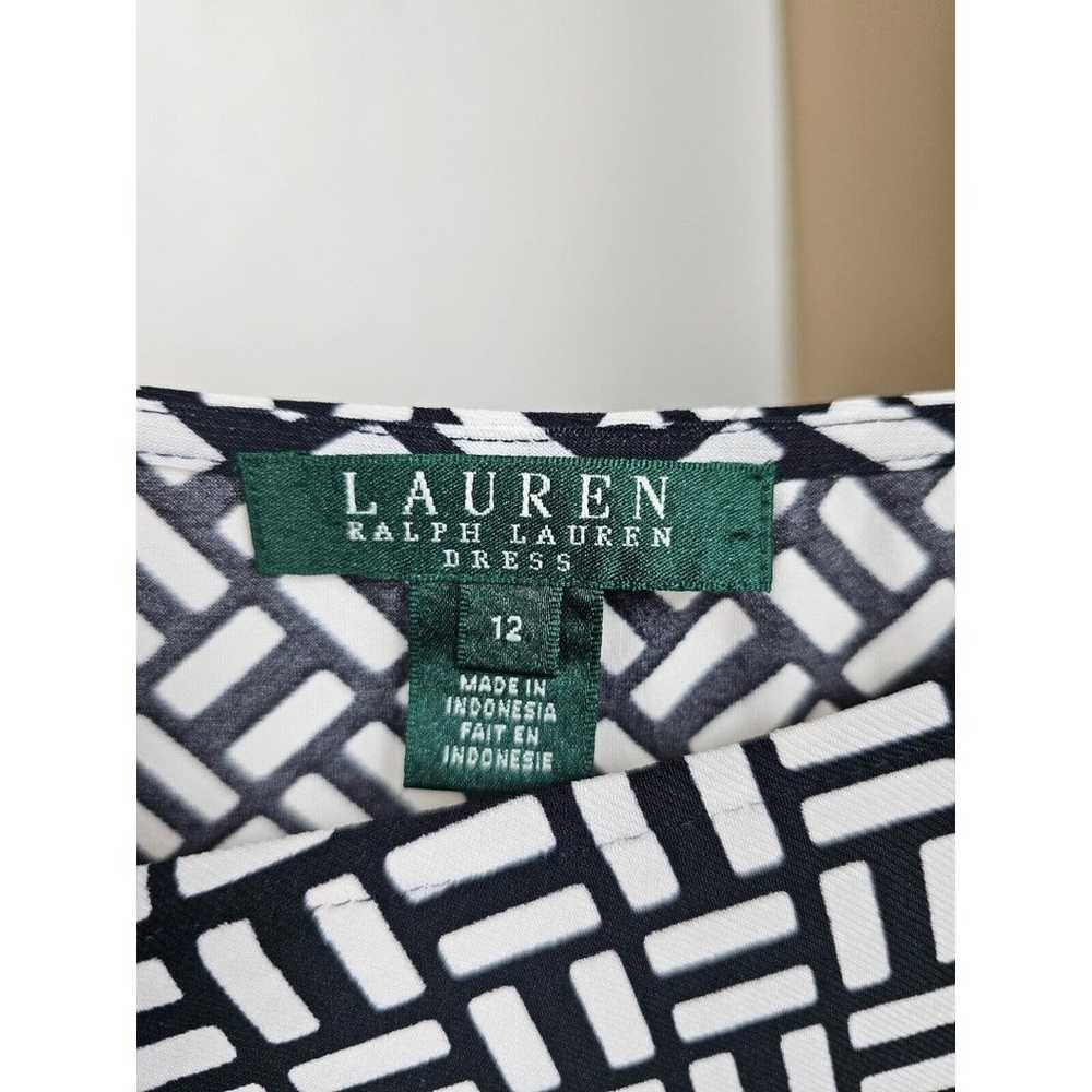 Lauren Ralph Lauren Women Dress Sz 12 Faux Wrap B… - image 6