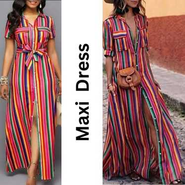 Summer Maxi Dress Size XL runs small NWOT - image 1