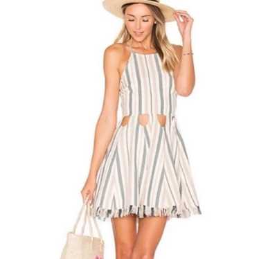 Tularosa Helix Stripe Cutout Dress - image 1