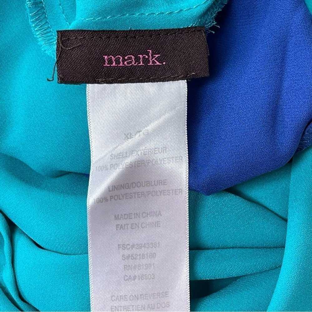 Mark Reversible Asymmetrical Hem Slip Dress Teal … - image 8