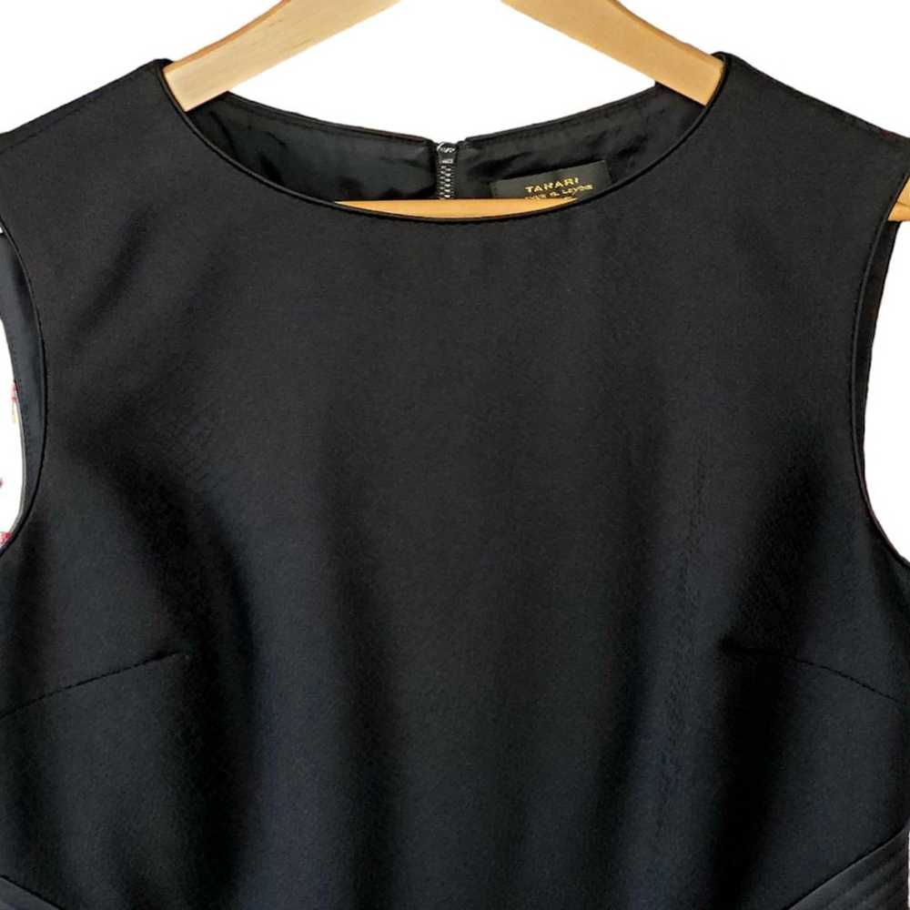 Elegant Tahari Black Dress with Textured Fabric -… - image 4