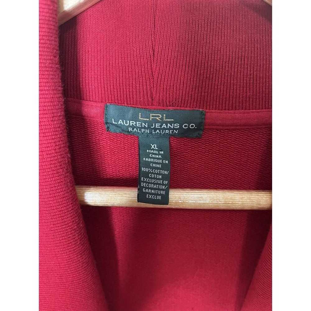 Lauren Ralph Lauren XL Red Side Synched 100% Cott… - image 6