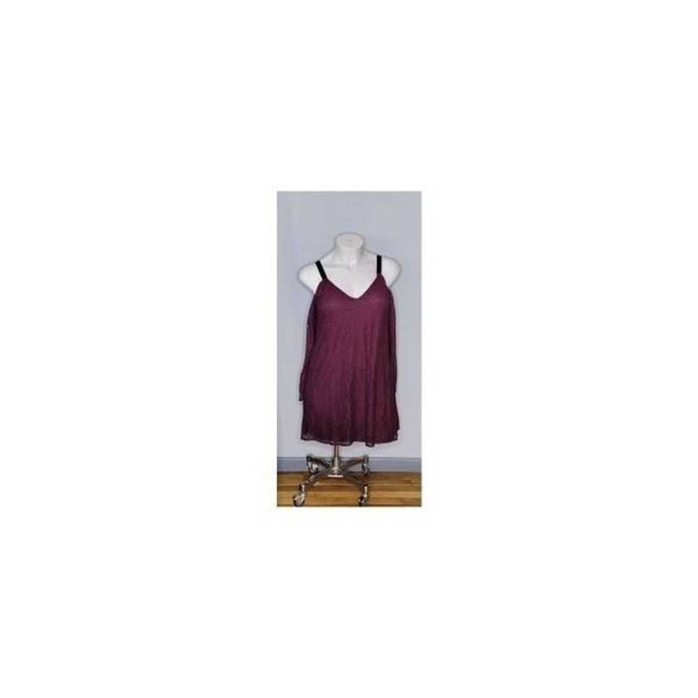 Xhilaration Burgundy Off the Shoulder Lace Dress … - image 1