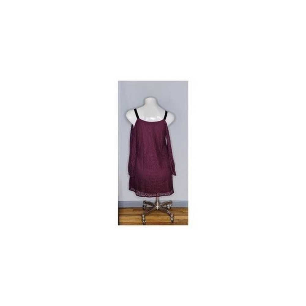 Xhilaration Burgundy Off the Shoulder Lace Dress … - image 3