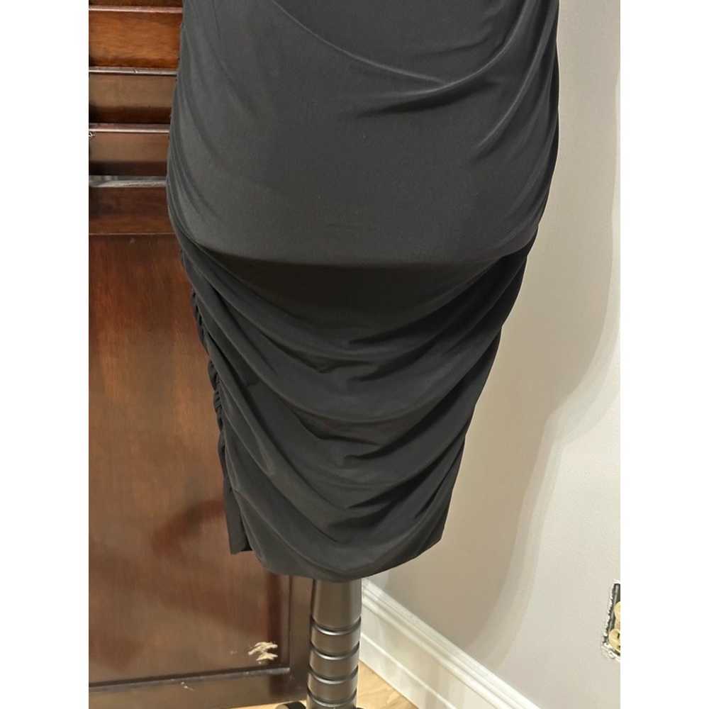 Halogen Womens Bodycon Dress Black Ruched Midi St… - image 3