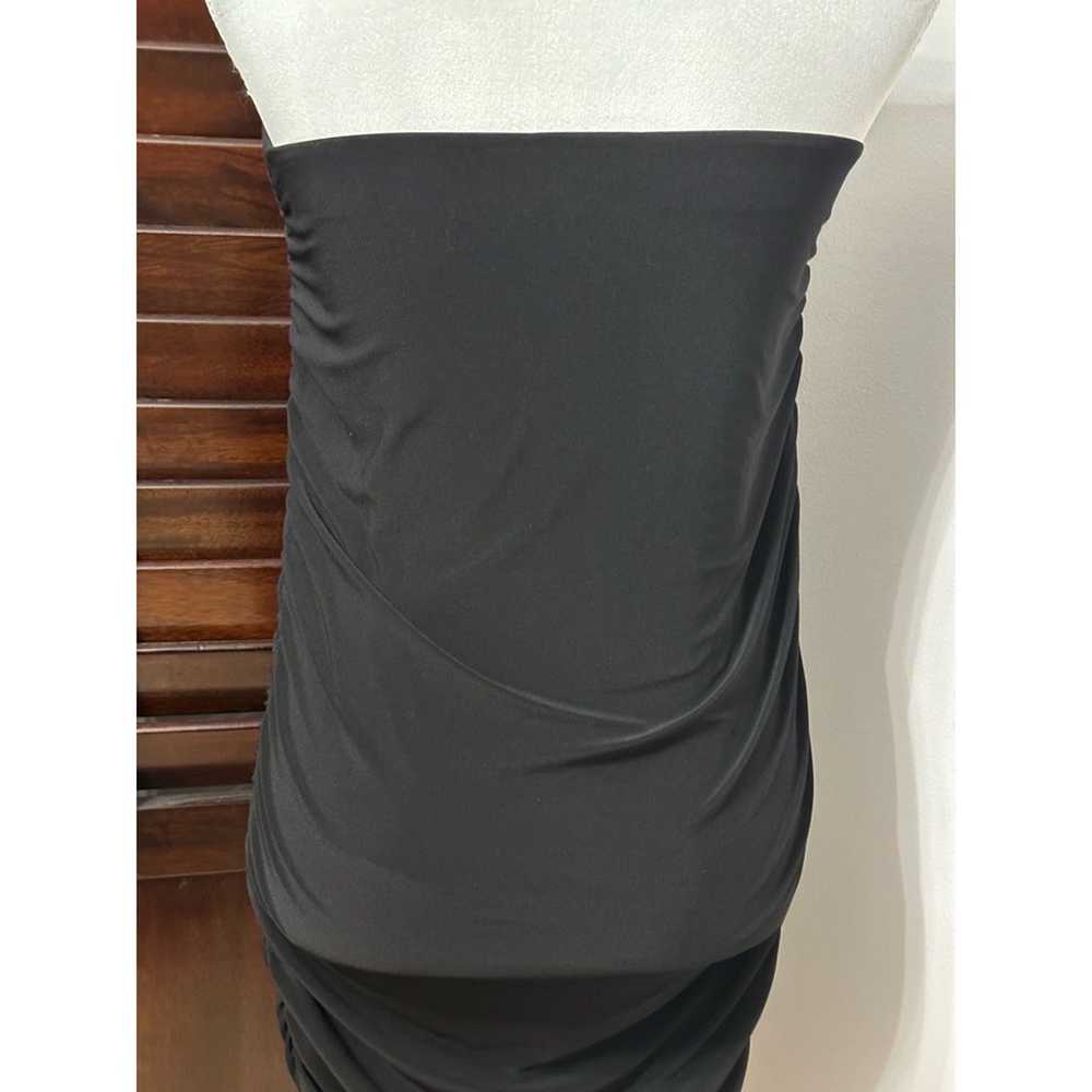 Halogen Womens Bodycon Dress Black Ruched Midi St… - image 5