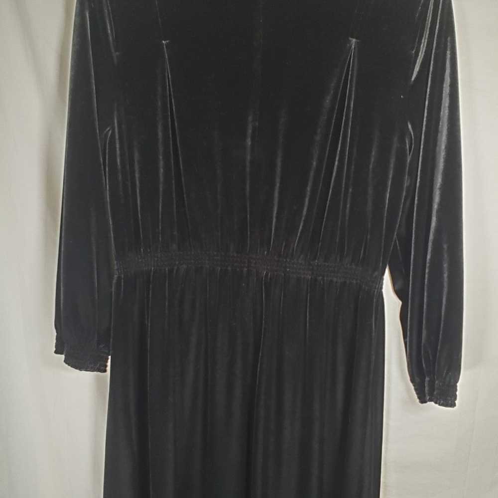 Jones New York Signature Black Velvet Dress Sz L. - image 8