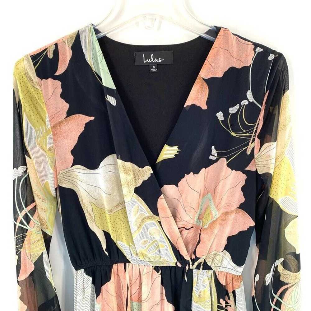Lulus Wondrous Water Lilies Womens Maxi Dress Siz… - image 5