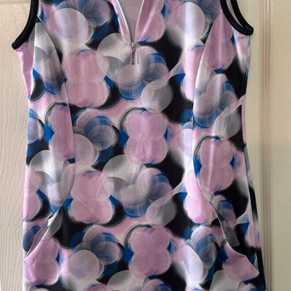 N'VO Mimosa Pink and Blue Sleeveless Golf Dress S… - image 3