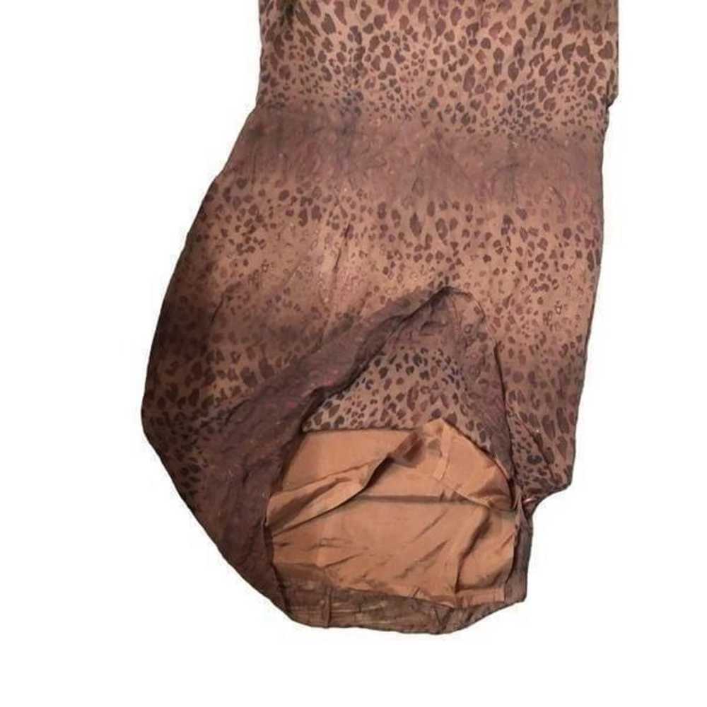 Maggy London vintage pure silk fully lined brown … - image 10