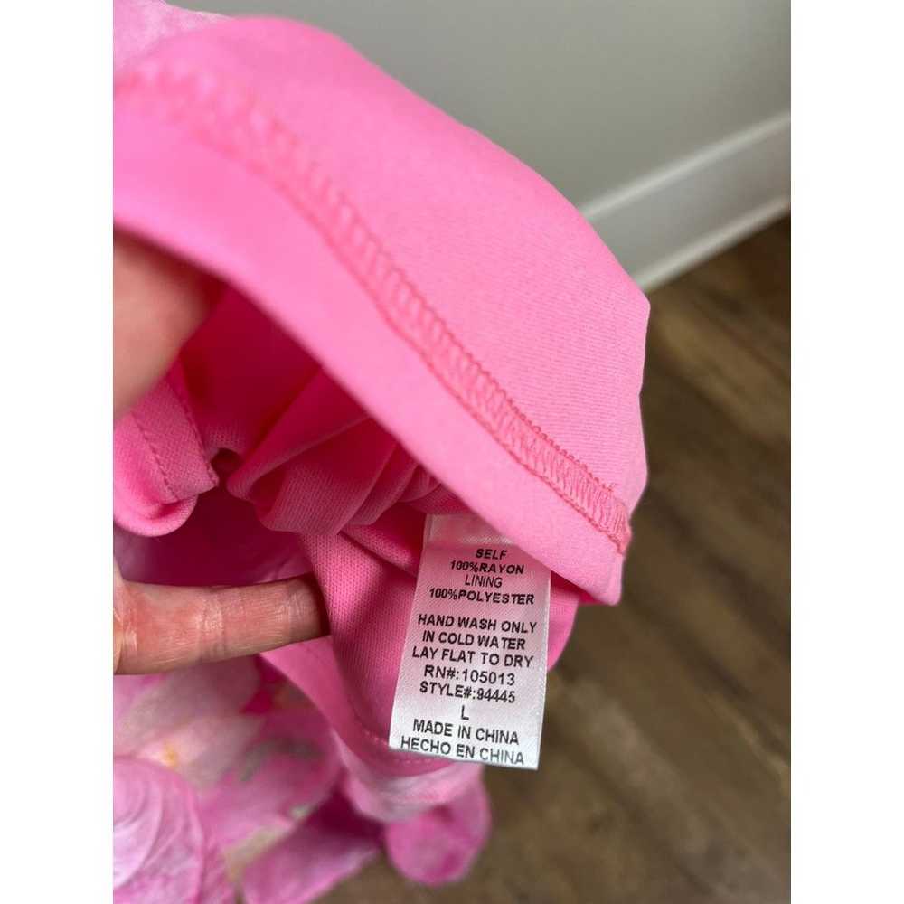 Savanna Jane Women's L Maxi Dress Pink Embroidere… - image 10