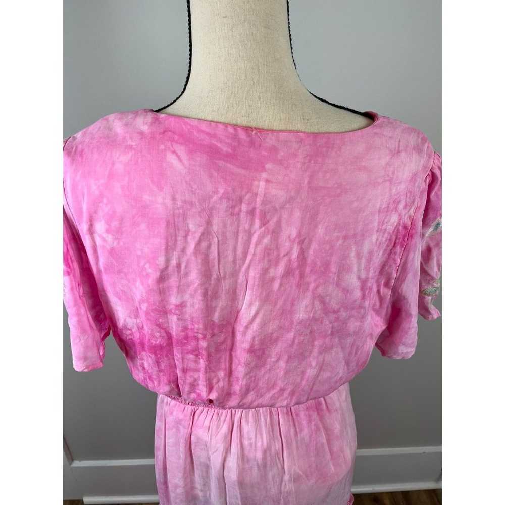 Savanna Jane Women's L Maxi Dress Pink Embroidere… - image 7