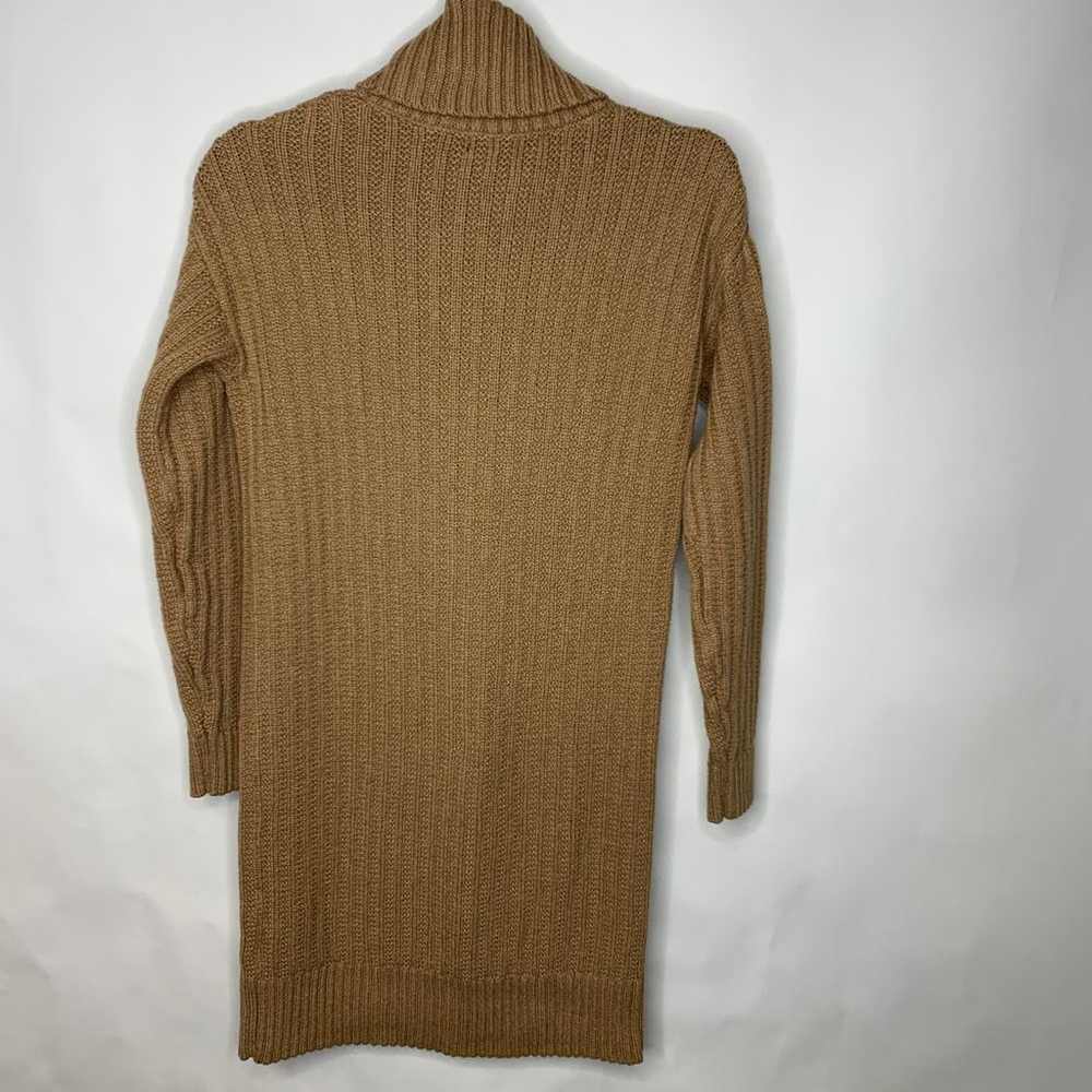 Banana Republic Camel Ribbed Sweater Dress Sz XS - image 2
