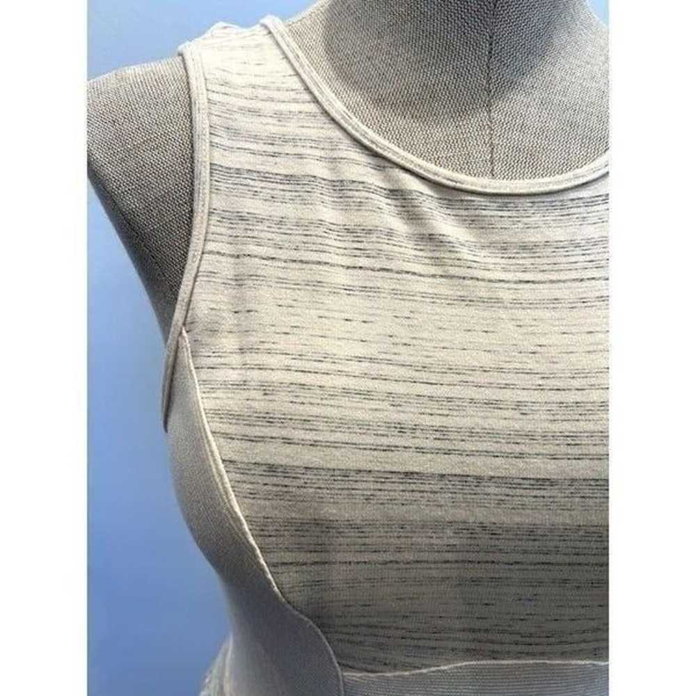 Tart Sleeveless Jersey Knit Dress in Ivory/Gray S… - image 2