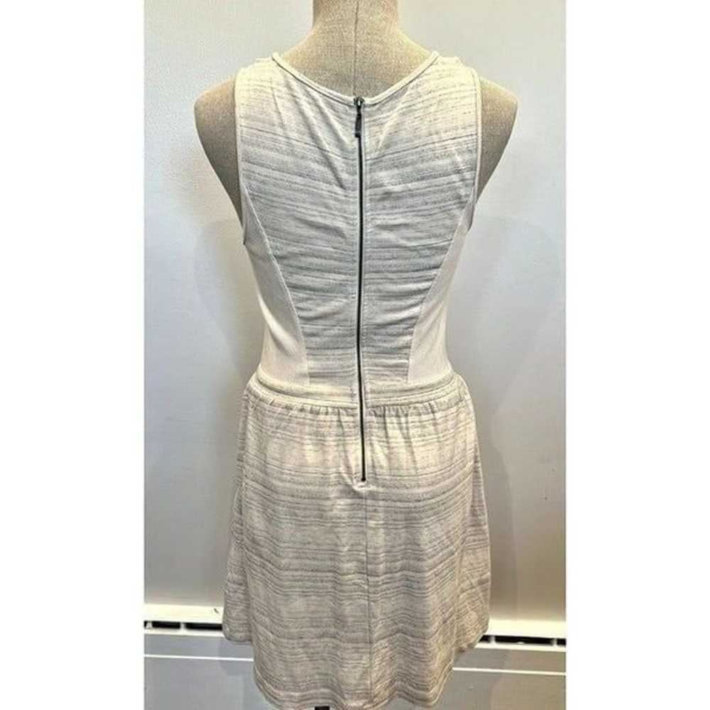 Tart Sleeveless Jersey Knit Dress in Ivory/Gray S… - image 3