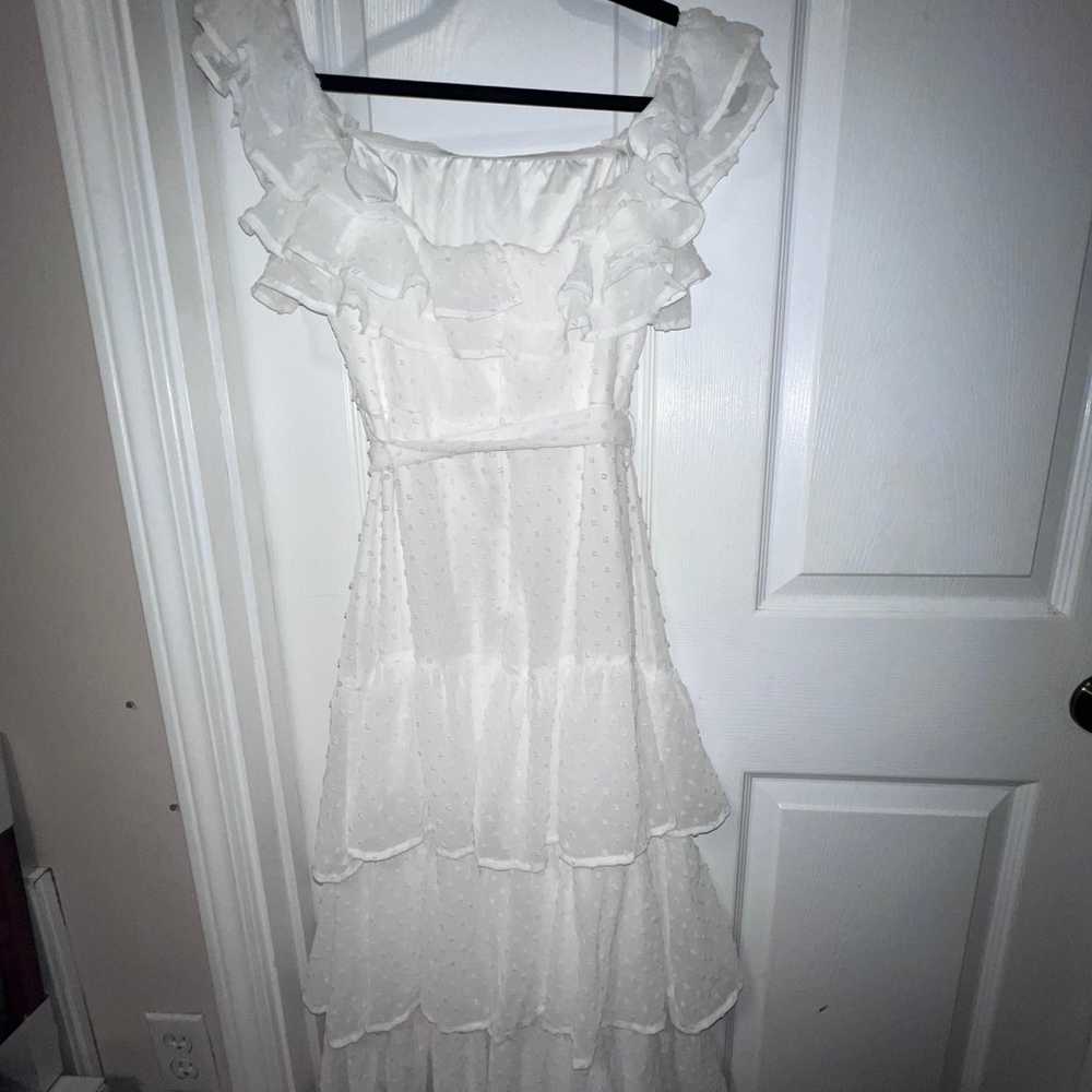 White Lulus Midi Dress - image 3