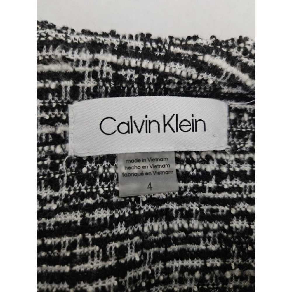 Calvin Klein Womens Sleevelees Strech Tweed Black… - image 10