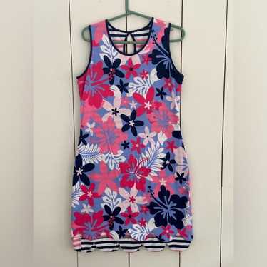 AnaClare Floral Print Reversible Sleeveless Dress… - image 1