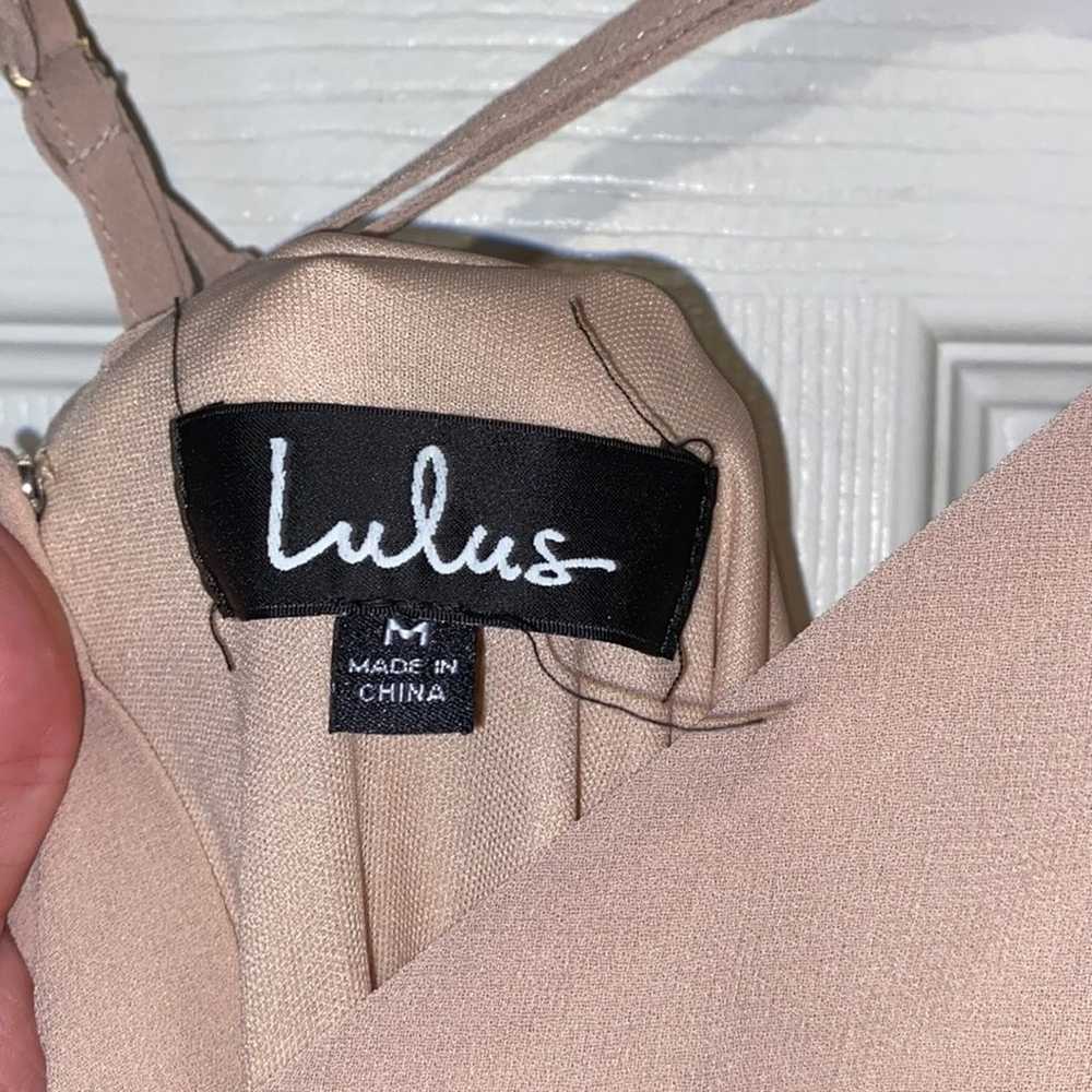 Lulus nude blush pink maxi dress size medium - image 6