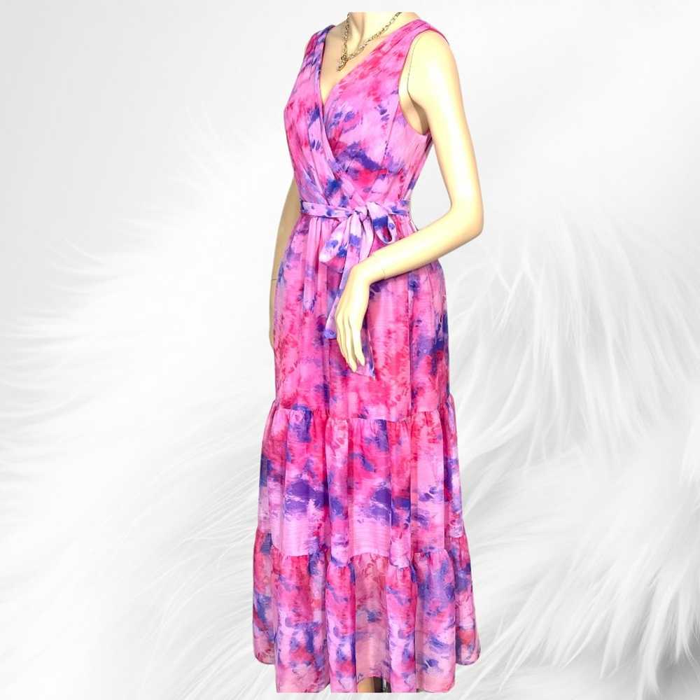 Like New DKNY Pink V-Neck Maxi Dress for women’s - image 3