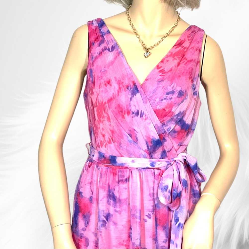 Like New DKNY Pink V-Neck Maxi Dress for women’s - image 5