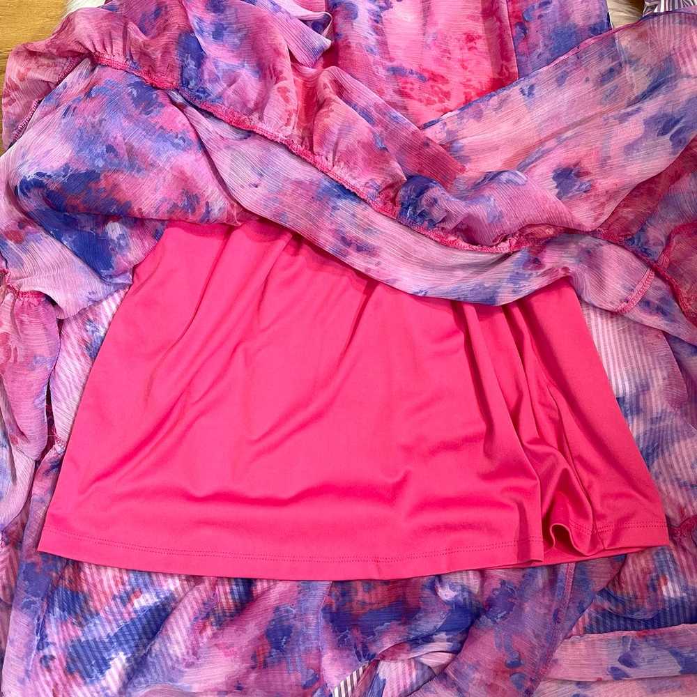Like New DKNY Pink V-Neck Maxi Dress for women’s - image 8