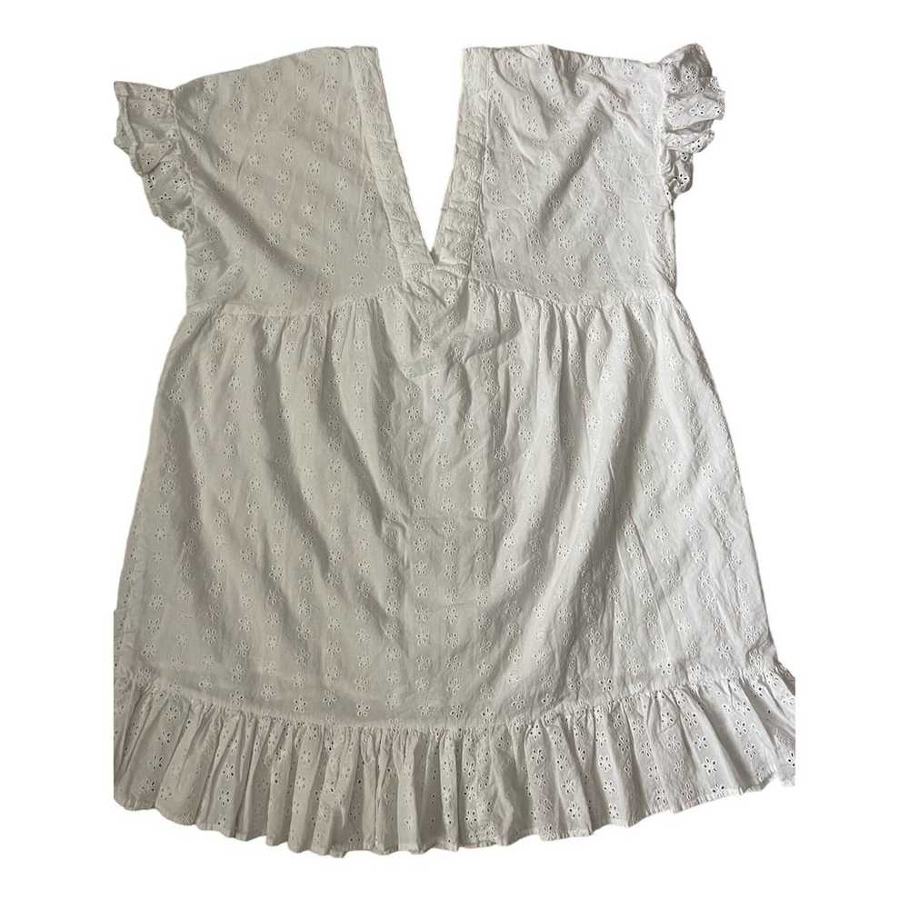 ASOS Eyelet Deep V-Neck Mini Dress Flutter Sleeve… - image 8