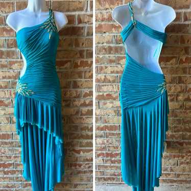 La Femme Turquoise Dress size 0 - image 1